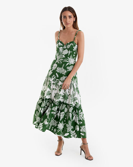Farm Rio- Vestido Midi Malé