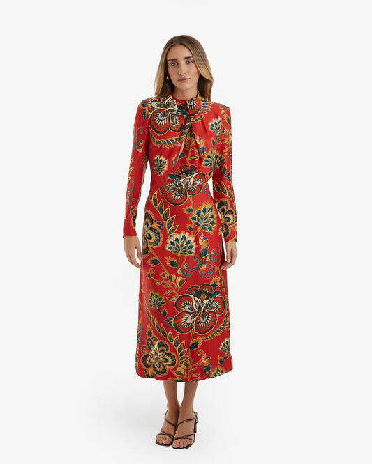Farm Rio- Vestido Midi Fern