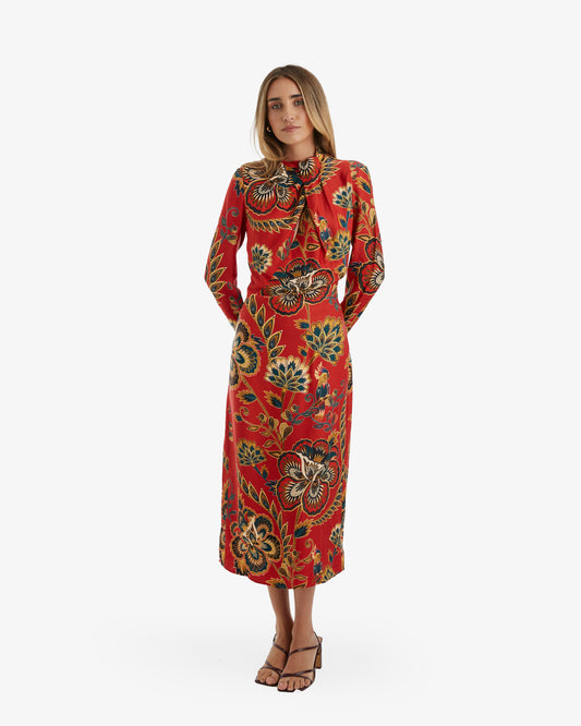 Farm Rio- Vestido Midi Fern