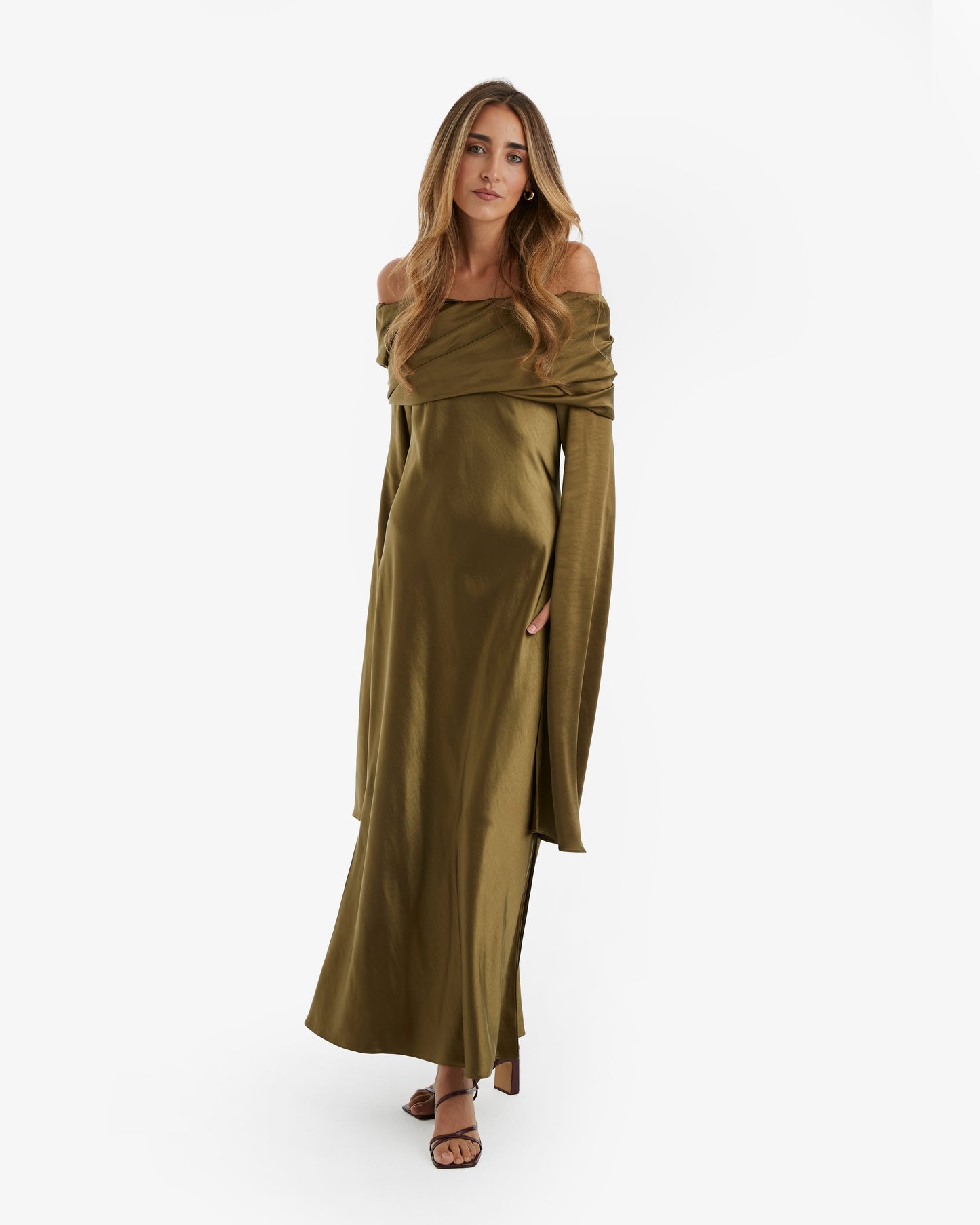 Elena Moore - Vestido Midi Satin