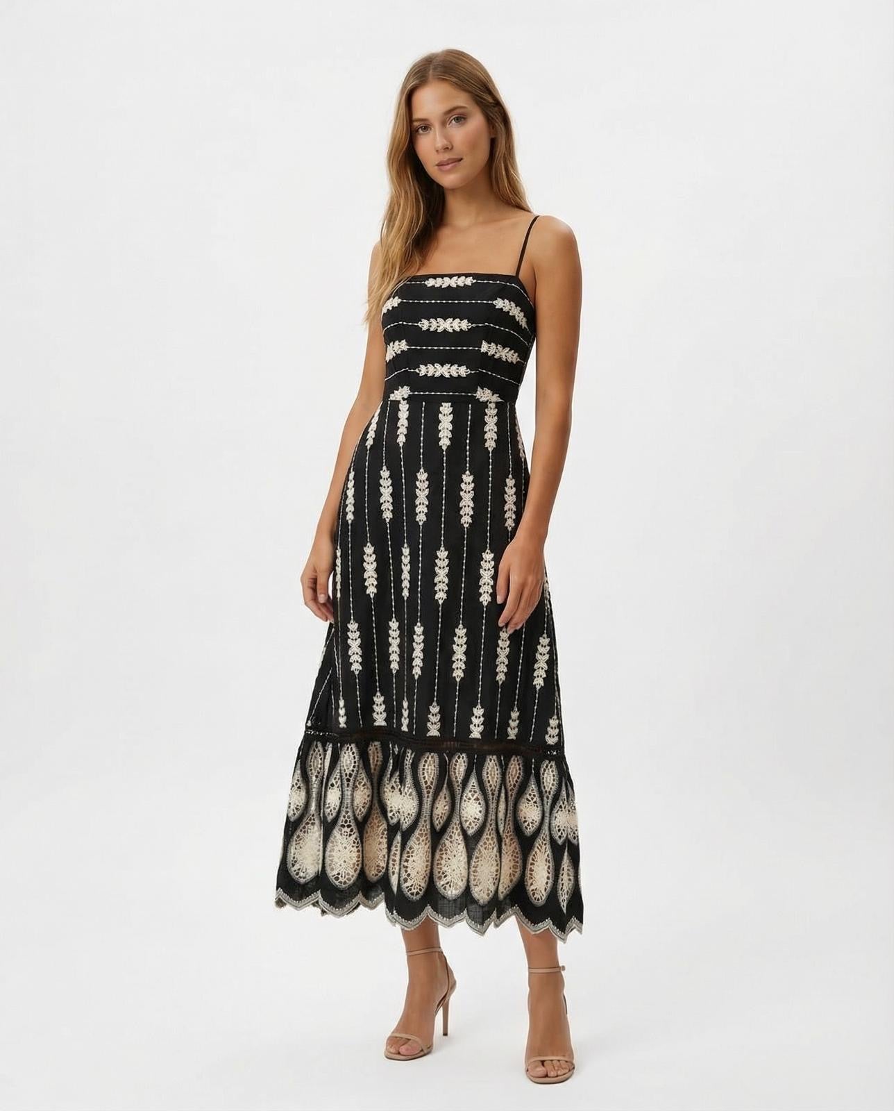 Johanna Ortiz - Vestido Maxi Nostalgica