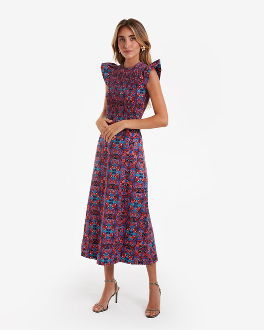 Pietra -Vestido Midi Rainbow
