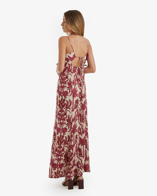 Baymo- Vestido Maxi Malva