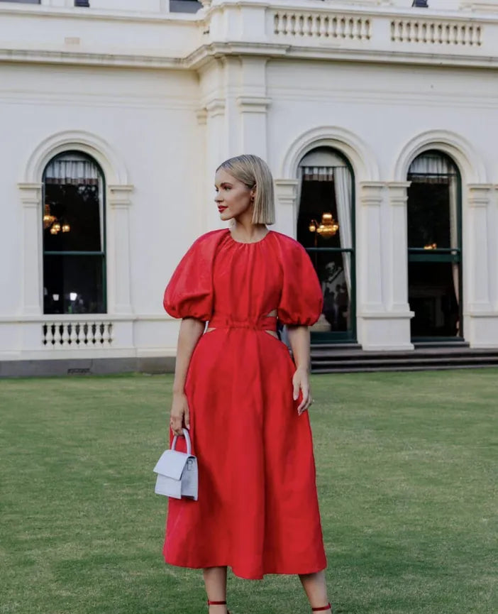 Aje- Vestido Midi Velvet Pre-loved