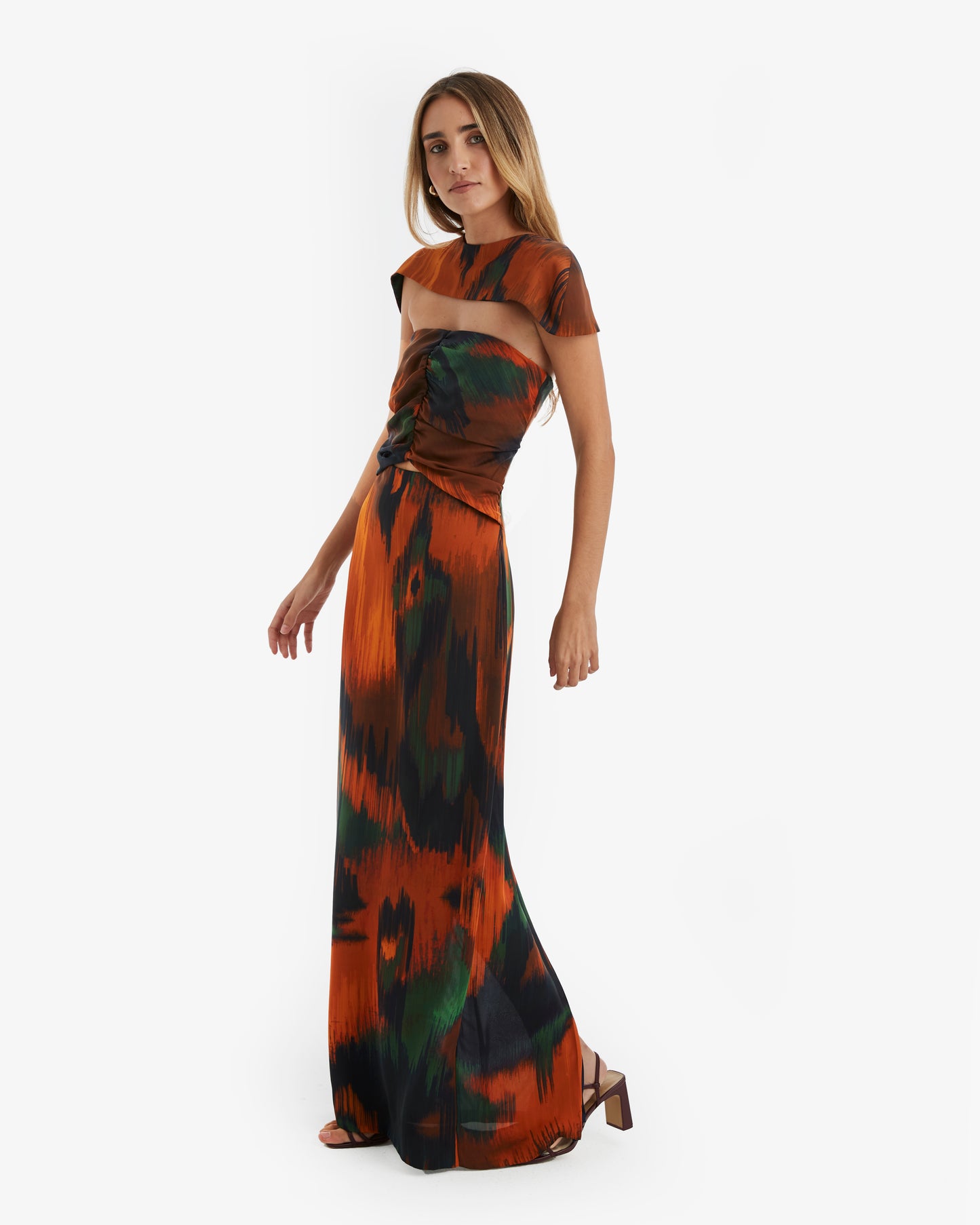 Cardié- Vestido Maxi Terrakota pre-loved