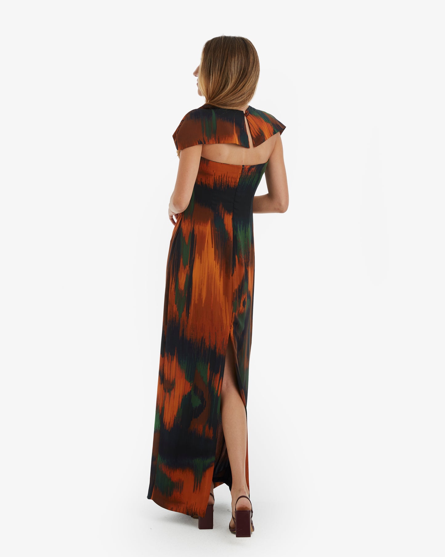 Cardié- Vestido Maxi Terrakota pre-loved