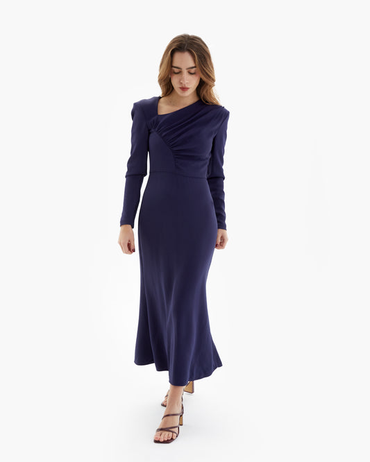 Roland Mouret - Vestido Maxi Bleu pre-loved