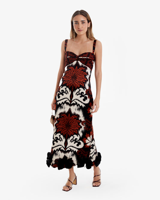 Johanna Ortiz- Vestido maxi Canabi