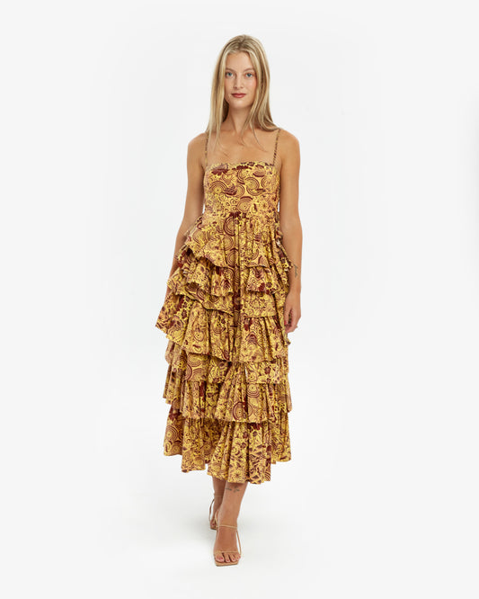 Ulla Johnson-Vestido Midi Henz