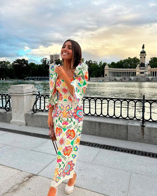 IQ Collection - Vestido Midi Chevalier