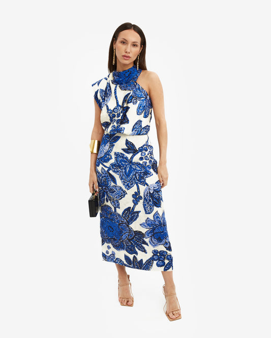 Johanna Ortiz- Vestido Midi Dropia pre-loved