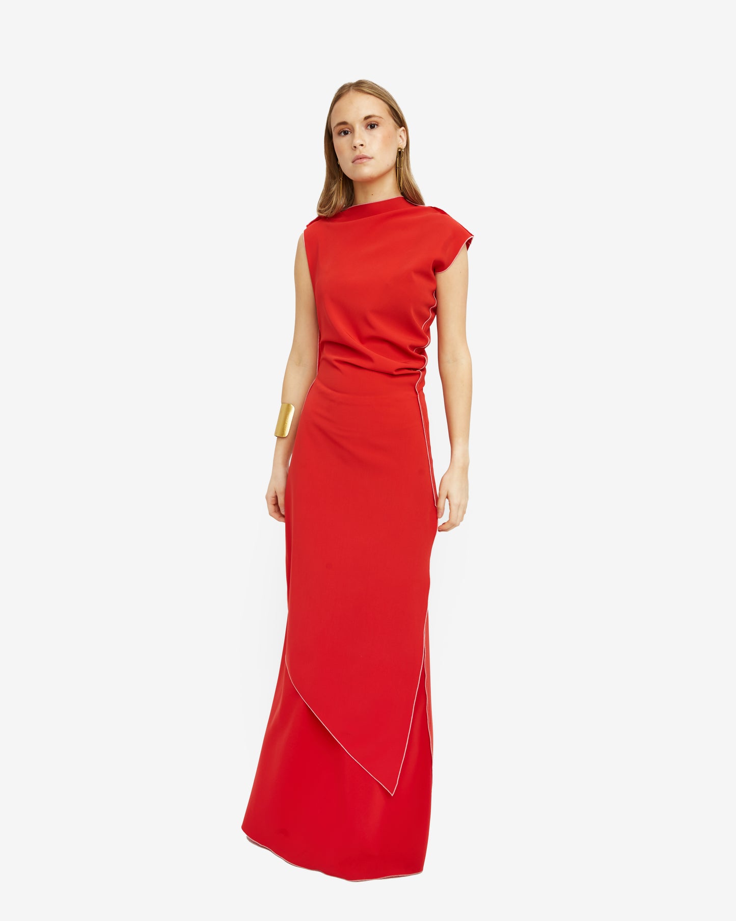 Redondo Brand- Vestido Maxi Carmín