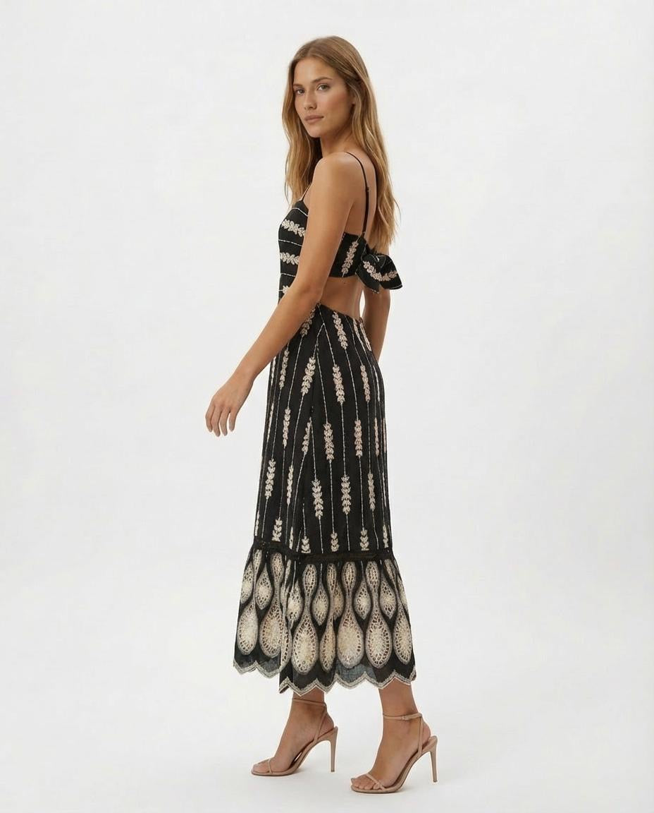 Johanna Ortiz - Vestido Maxi Nostalgica