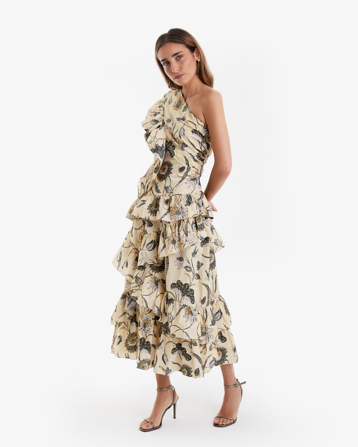 Ulla Johnson-Vestido Midi Atna pre-loved