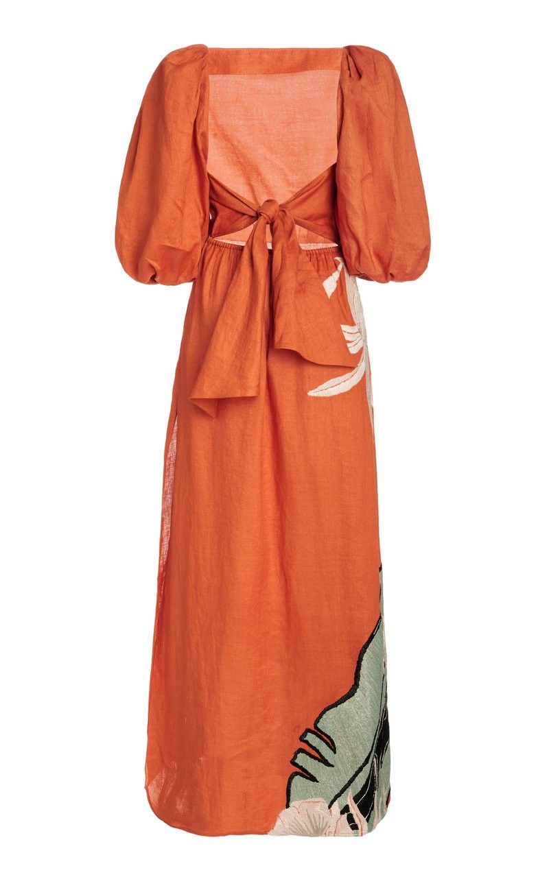 Johanna Ortiz - Vestido maxi Ochre Pre-loved