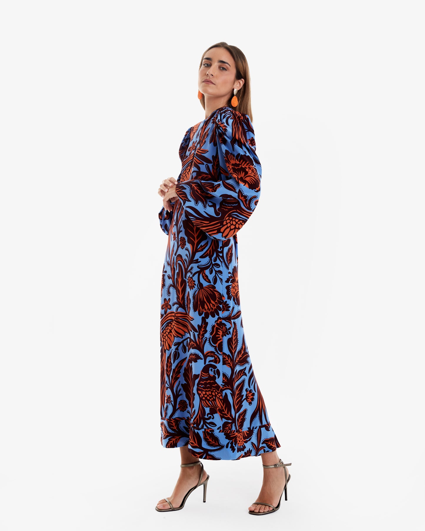 Johanna Ortiz- Vestido Midi Rio