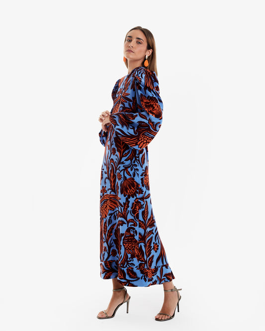Johanna Ortiz- Vestido Midi Rio