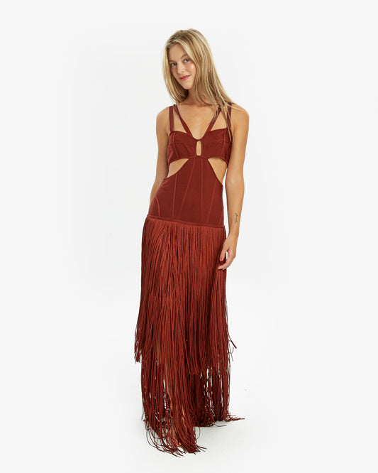Hervé Léger - Vestido Maxi Eclipse pre-loved