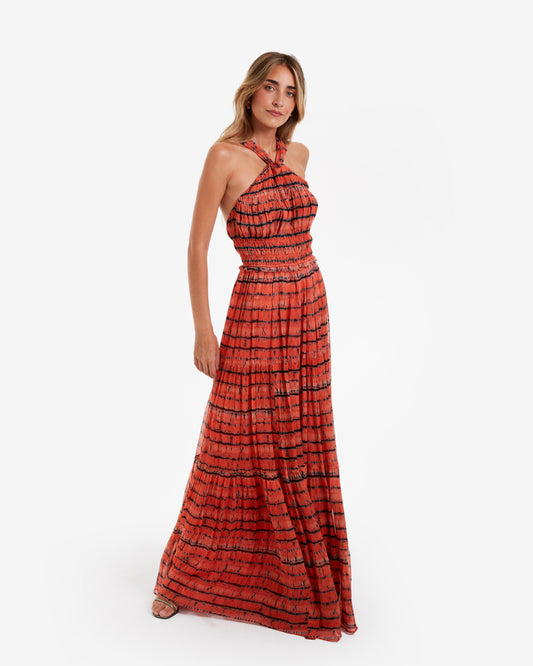 Ulla Johnson- Vestido Maxi Zebrae