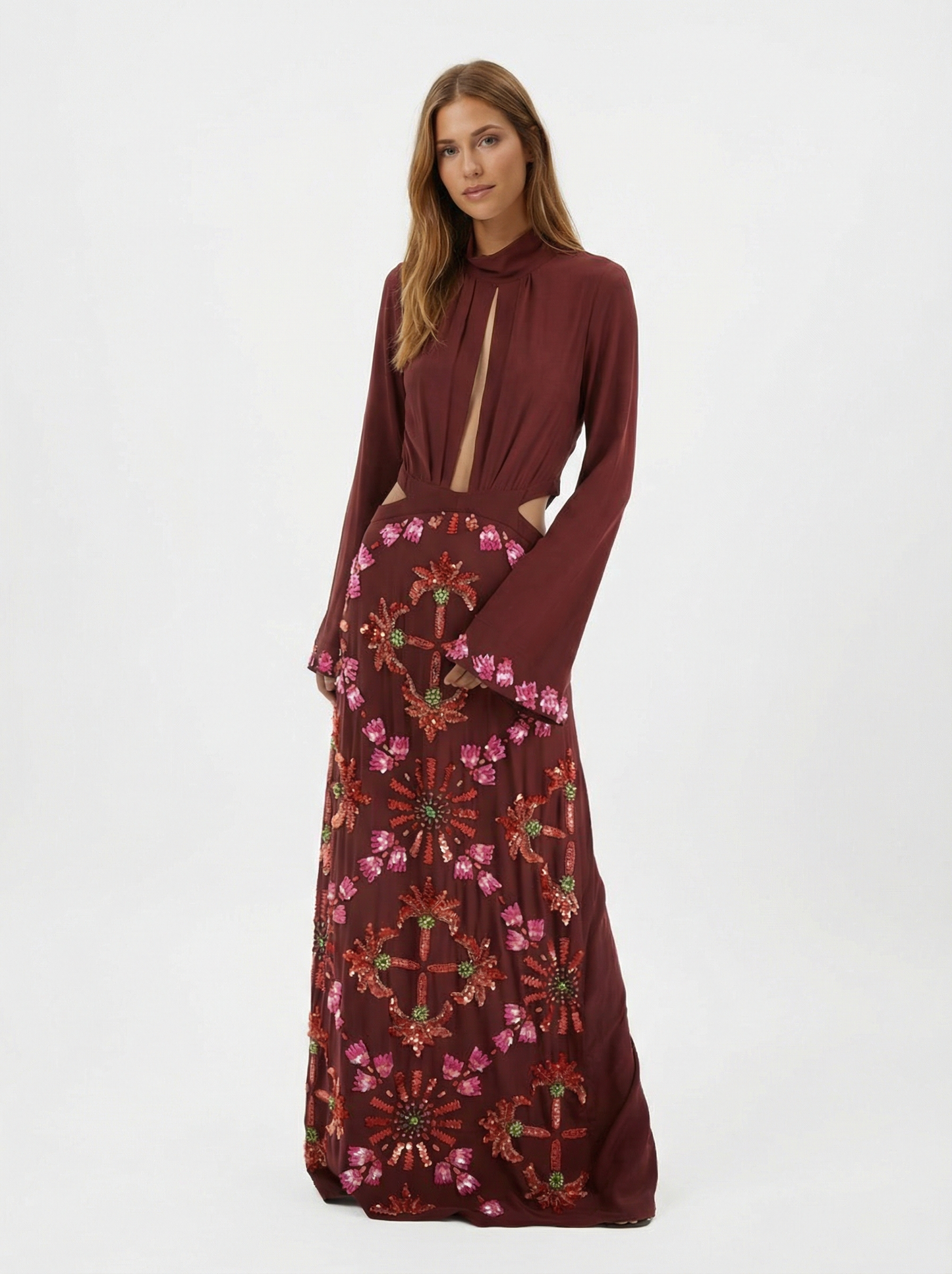Johanna Ortiz- Vestido Maxi Aurora