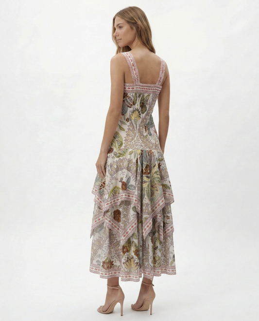 Philippa 1970  - Vestido Midi Bohemio