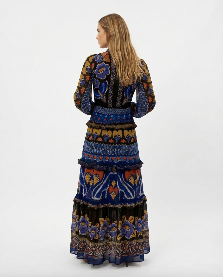 Farm Rio- Vestido Maxi Brasilia