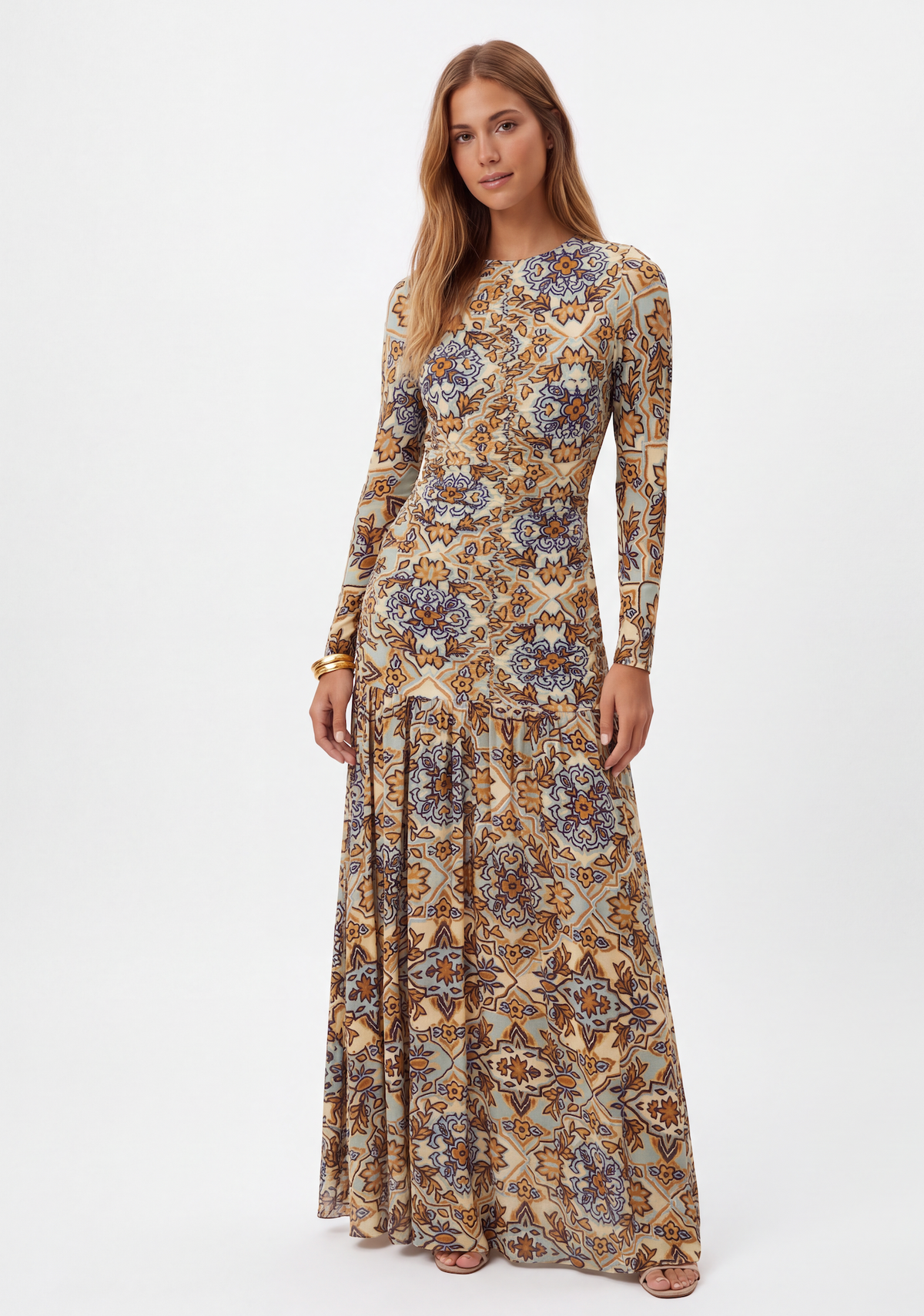 Farm Rio - Vestido Midi Doret pre-loved