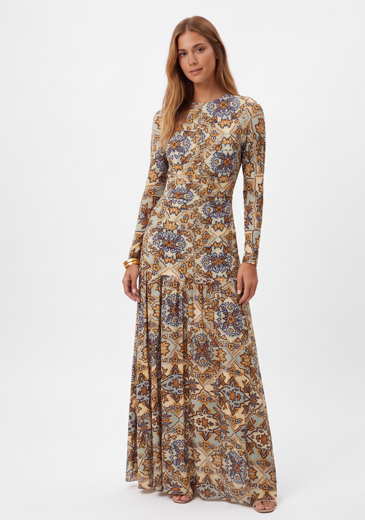 Farm Rio - Vestido Midi Doret