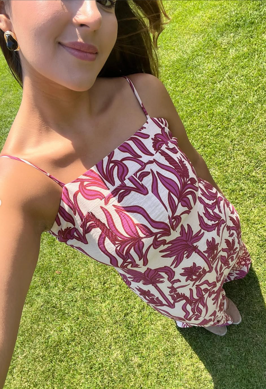 Baymo- Vestido Maxi Malva