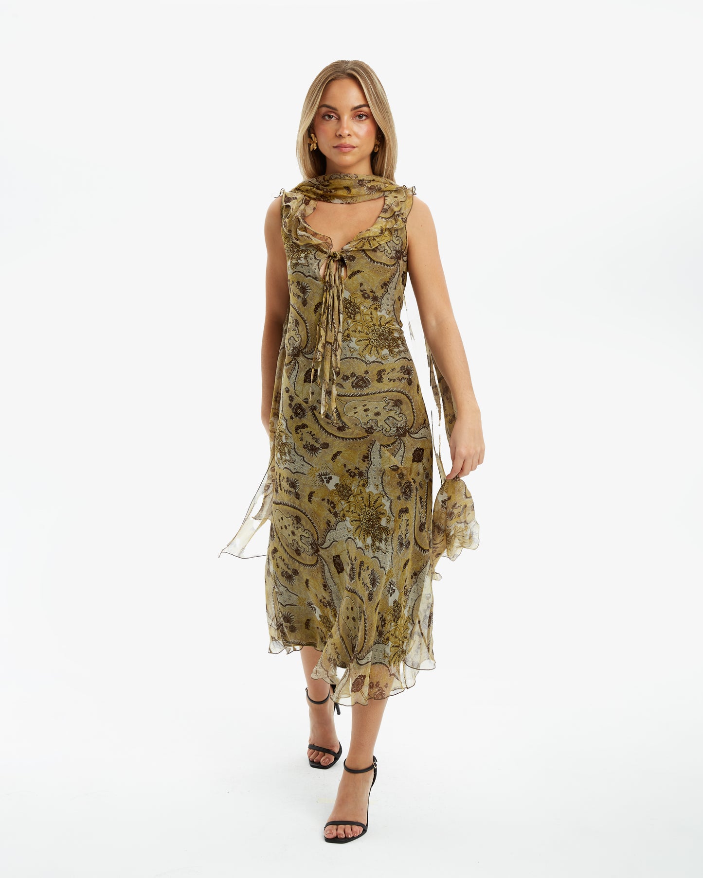 Arredor Vintage- Vestido Midi Butterfly Pre-Loved