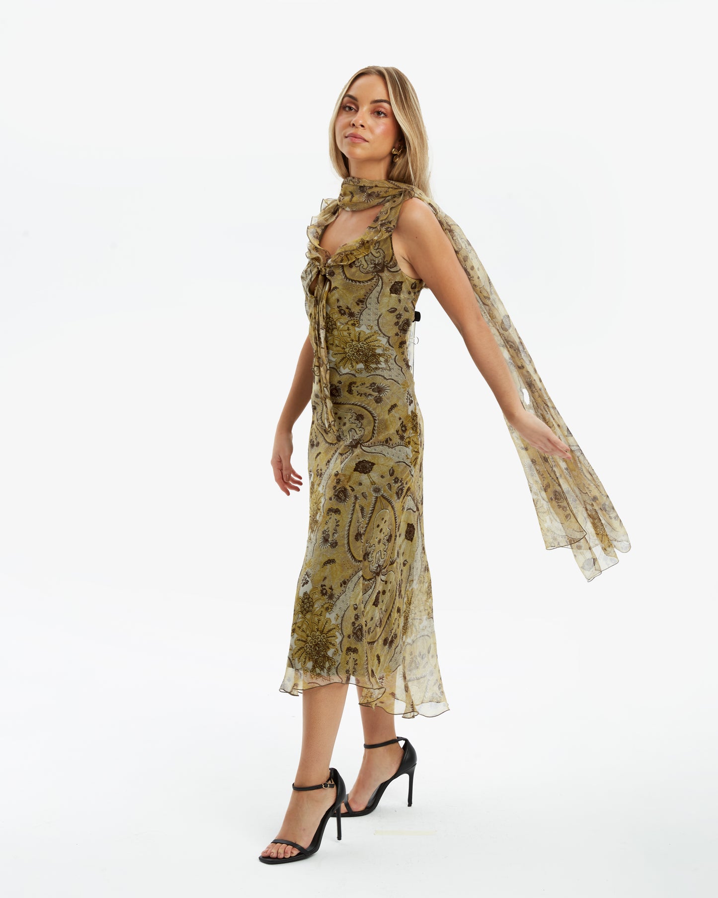 Arredor Vintage- Vestido Midi Butterfly Pre-Loved