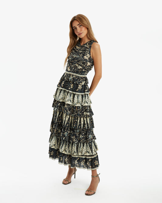 Ulla Johnson-Vestido Midi Luna pre-loved