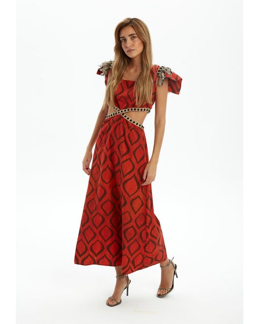 IQ Collection - Vestido Midi Tribu pre-loved