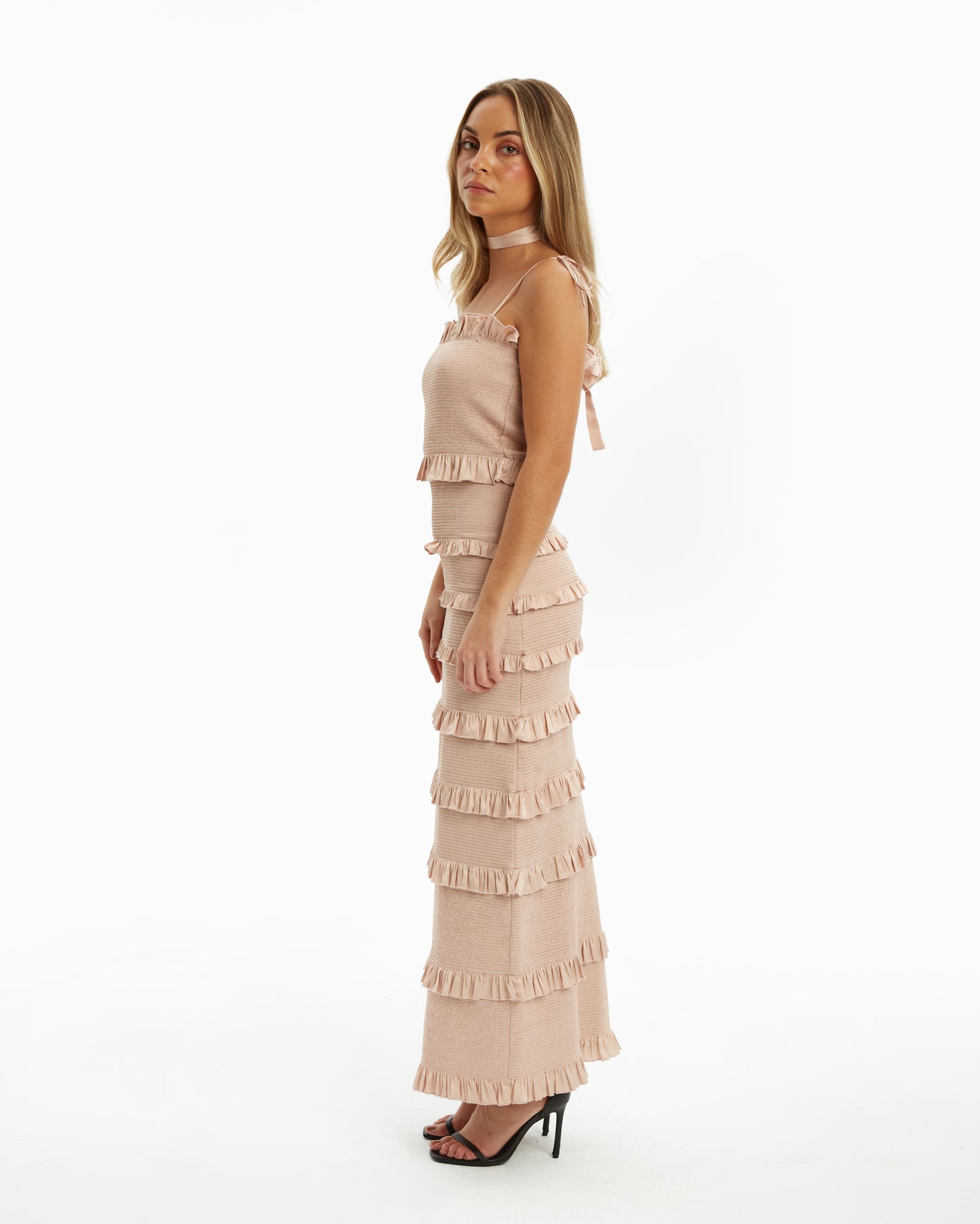 V Champan Studios - Vestido Midi Rose
