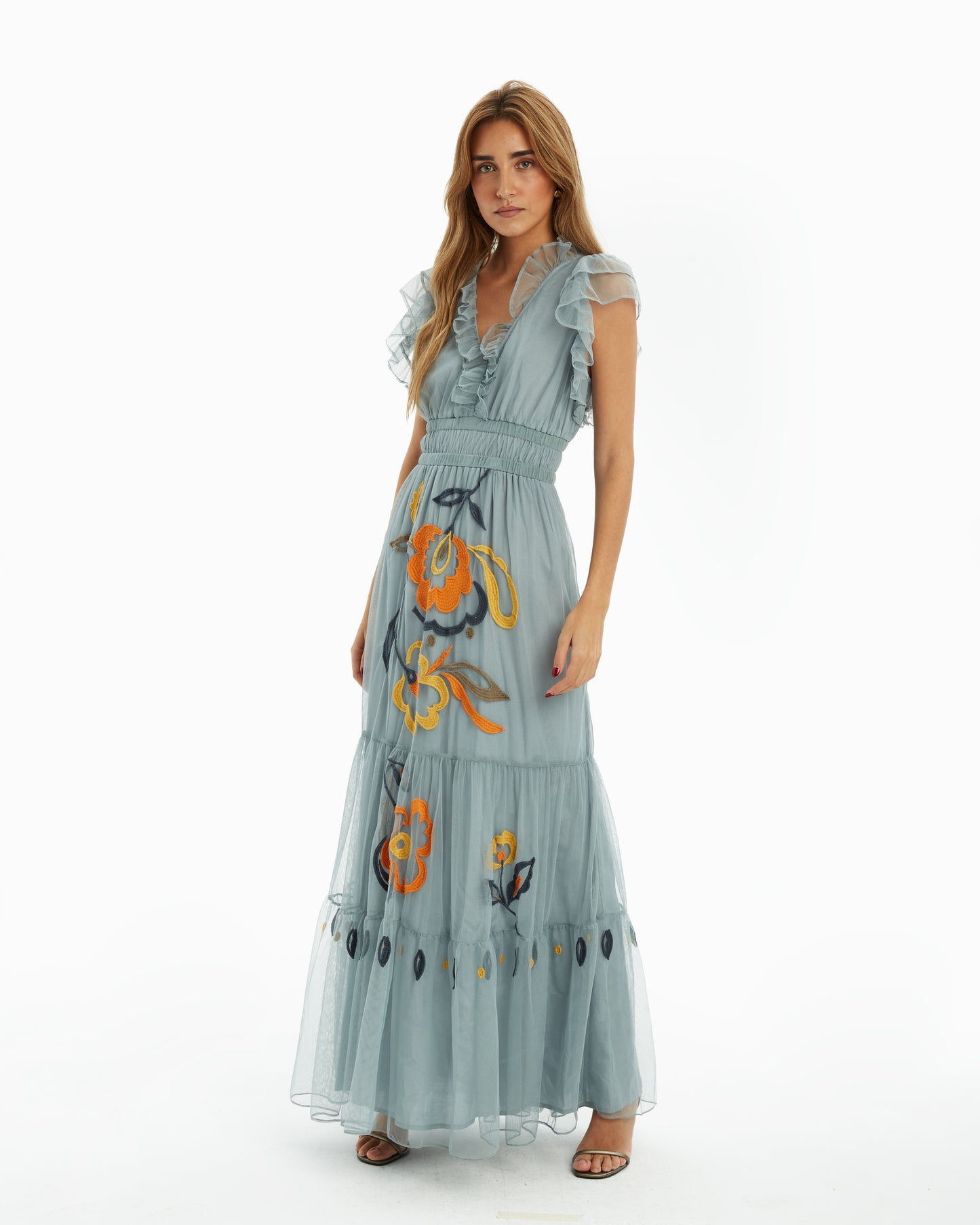 Is Coming- Vestido Maxi Sky