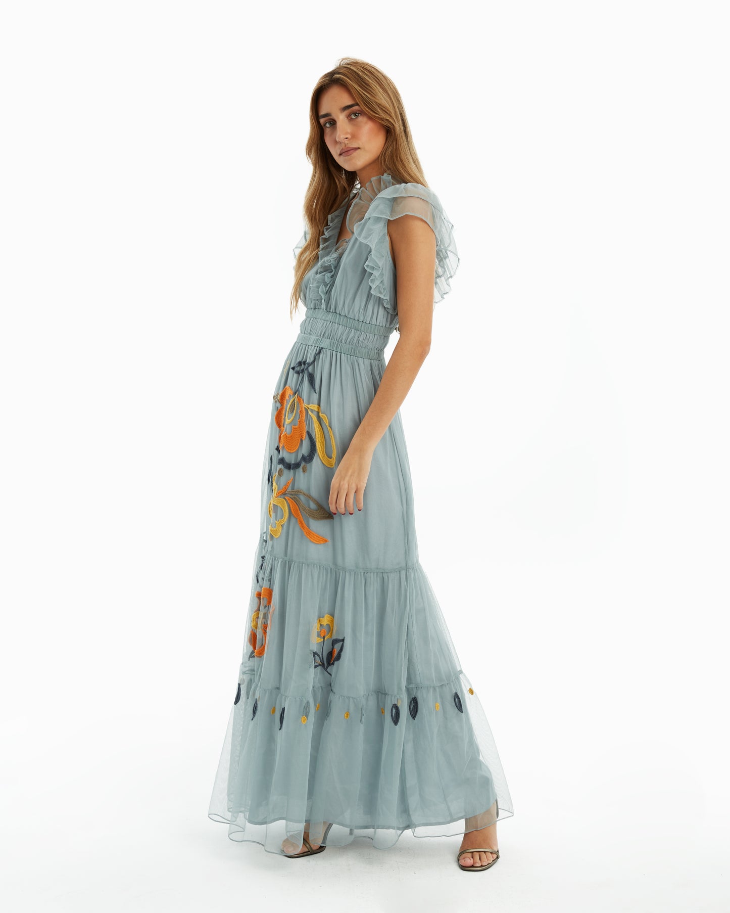 Is Coming- Vestido Maxi Sky