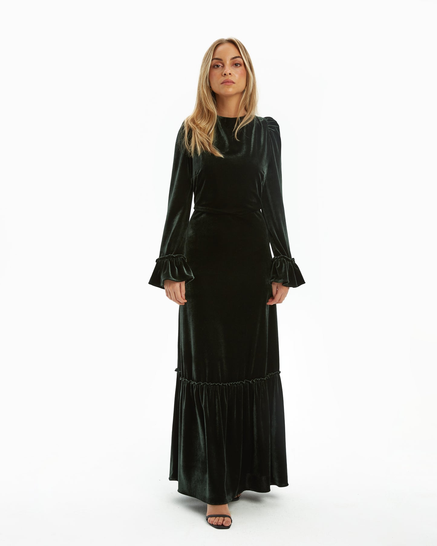 Coosy - Vestido Midi Velours