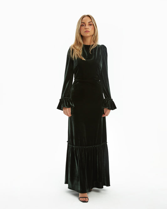 Coosy - Vestido Midi Velours