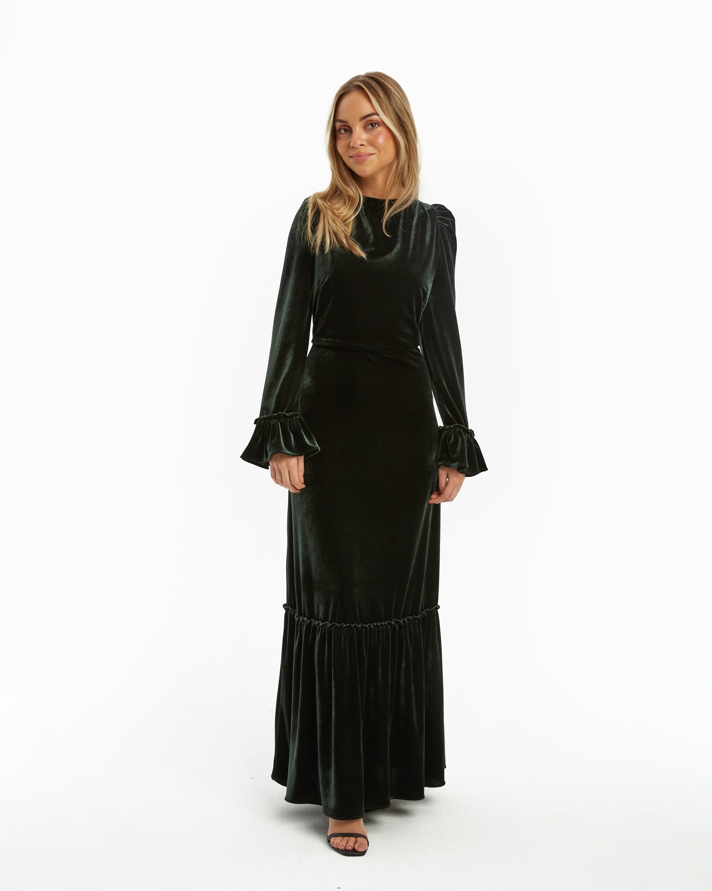 Coosy - Vestido Midi Velours