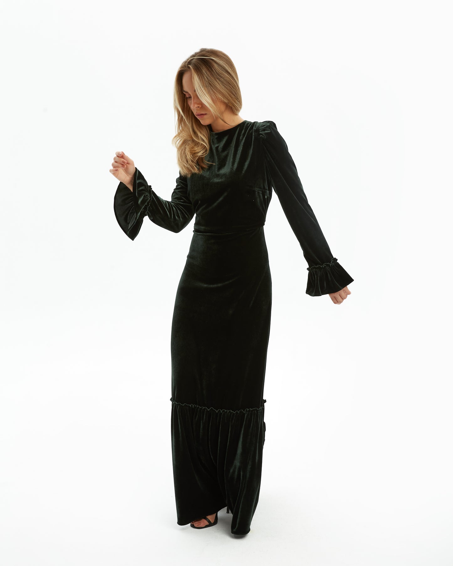 Coosy - Vestido Midi Velours