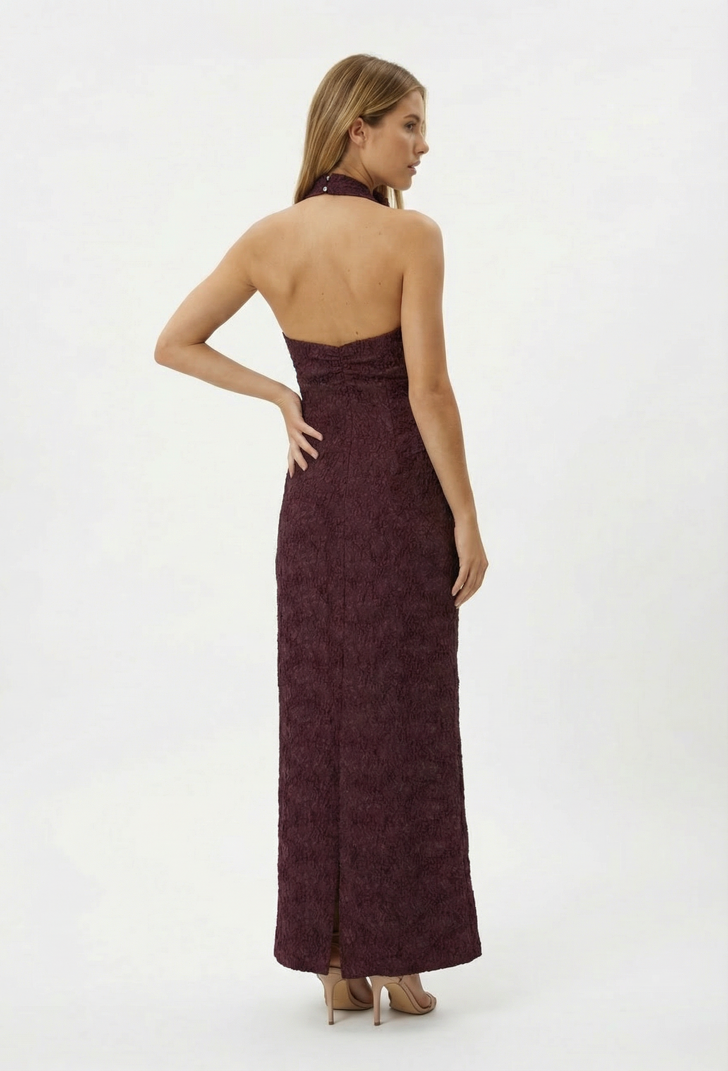 Aware Barcelona - vestido Midi Plum