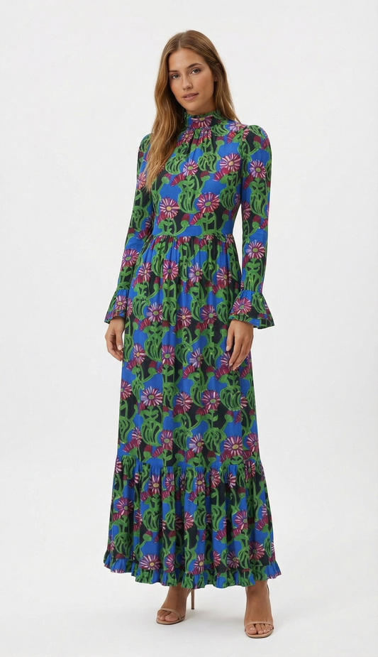 Double J- Vestido Maxi Hoatzin