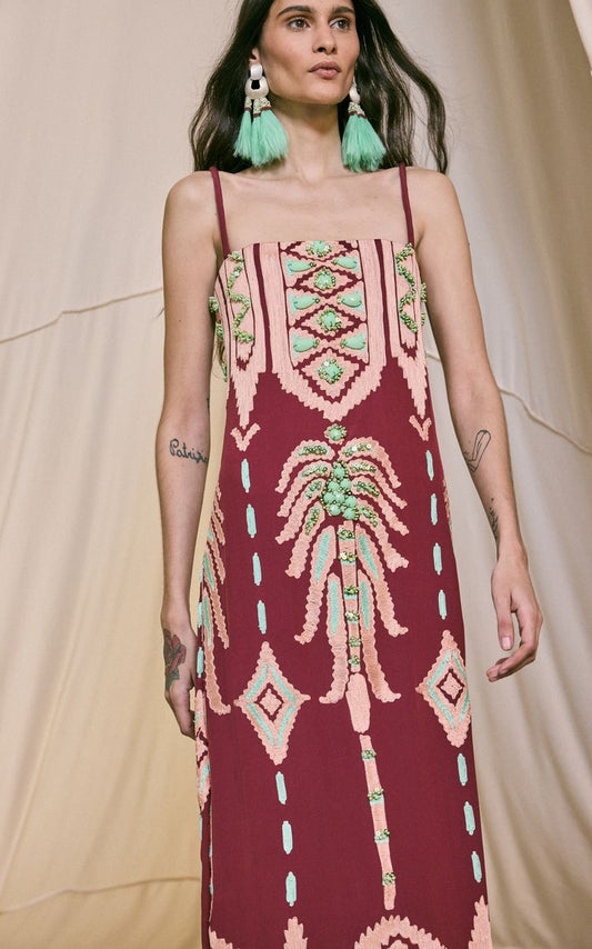 Johanna Ortiz- Vestido midi Marrakech