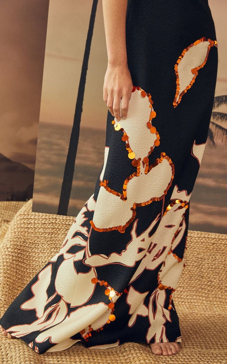 Johanna Ortiz- Vestido Maxi Cript