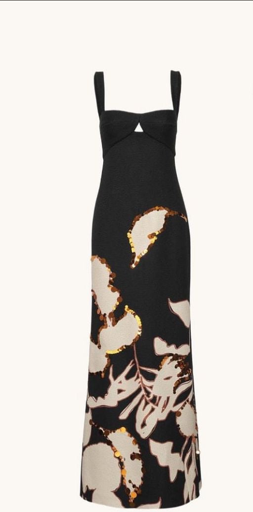 Johanna Ortiz- Vestido maxi Cript