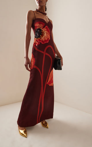 Johanna Ortiz- Vestido maxi Embey