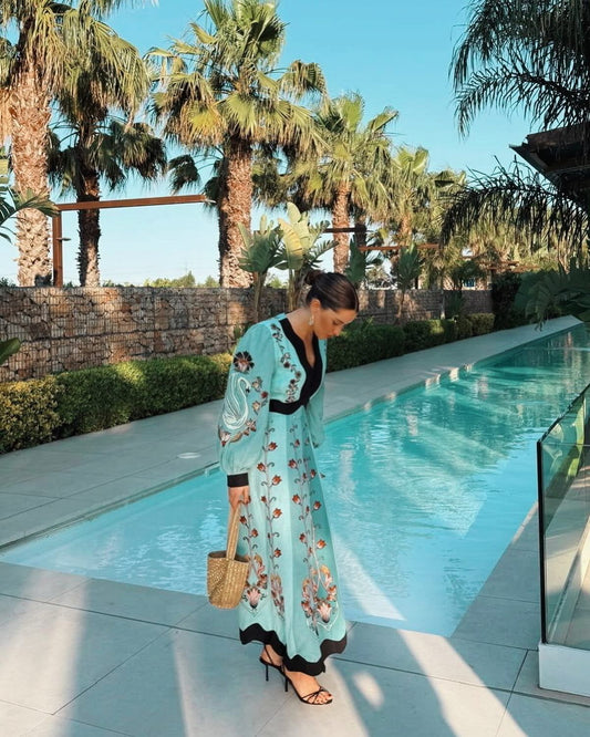Farm Rio- Vestido Midi Bora