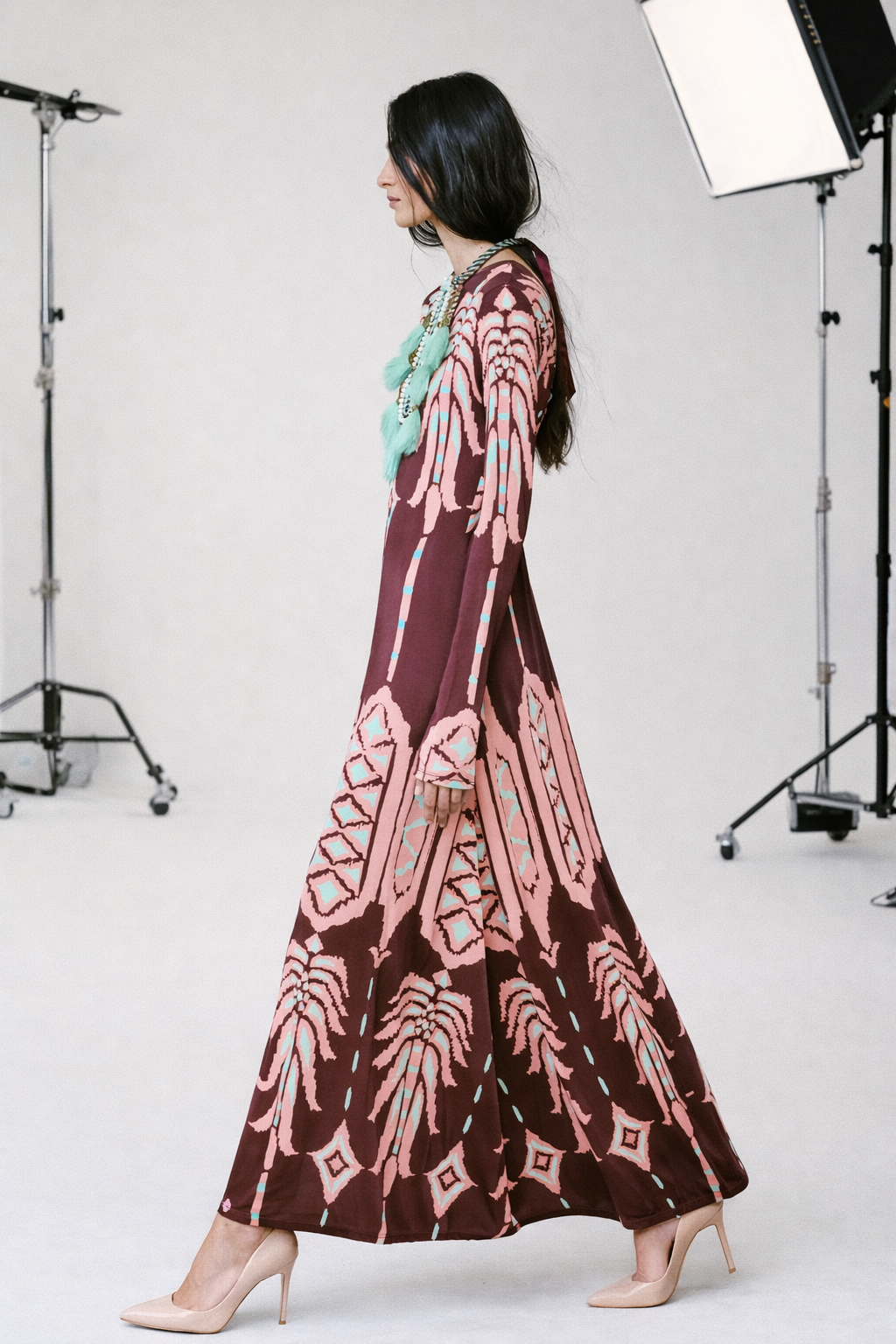 Johanna Ortiz - Vestido Midi Bordax