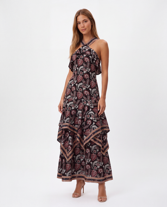 Philippa 1970  - Vestido Midi Bohemic
