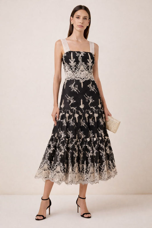 Alexis- Vestido midi Opal